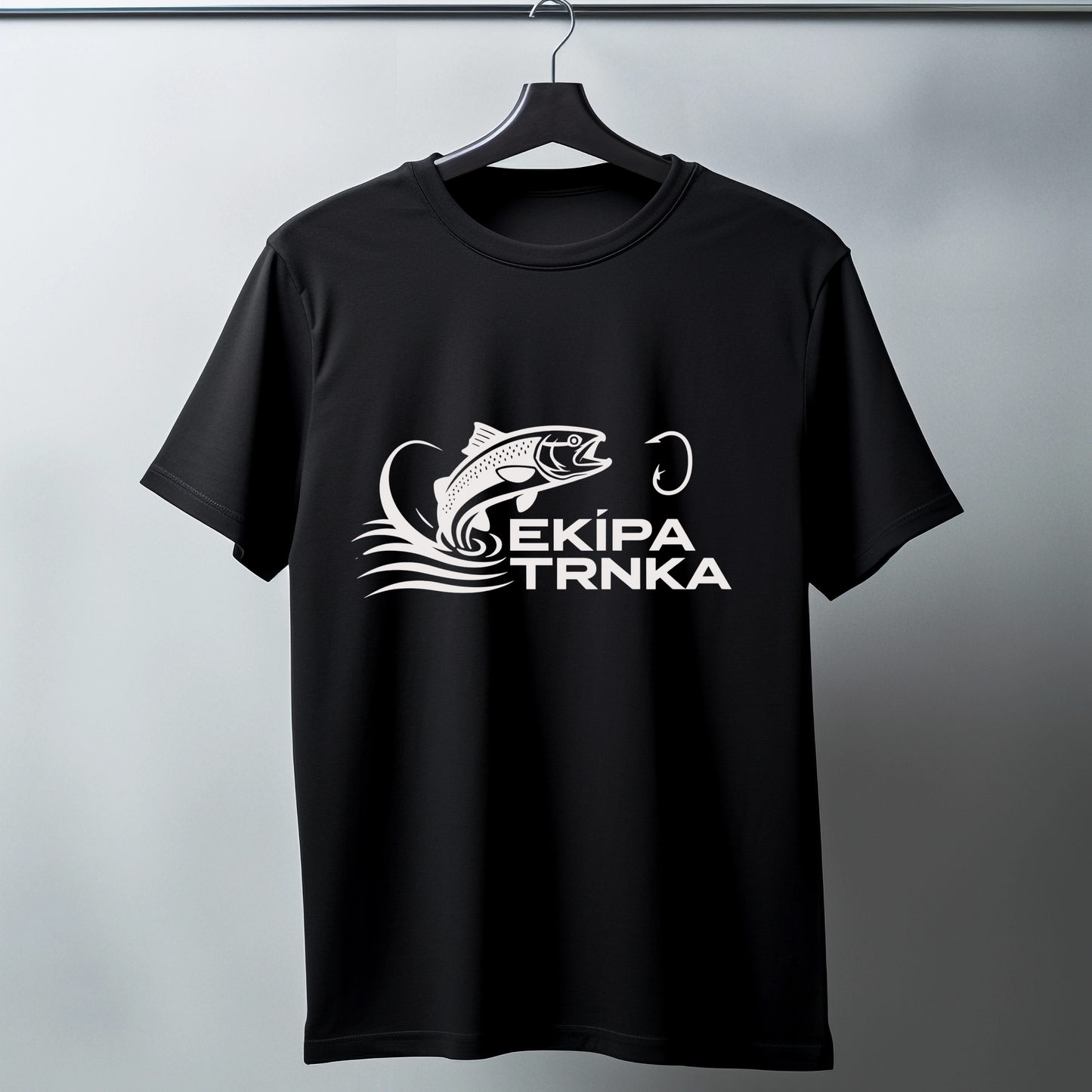 Unique Slovenian Fishing T-Shirt - EKIPA TRNKA Design for Fishing Teams