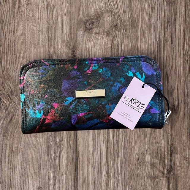 KRIS Handmade Large Wallet – Abstract Design