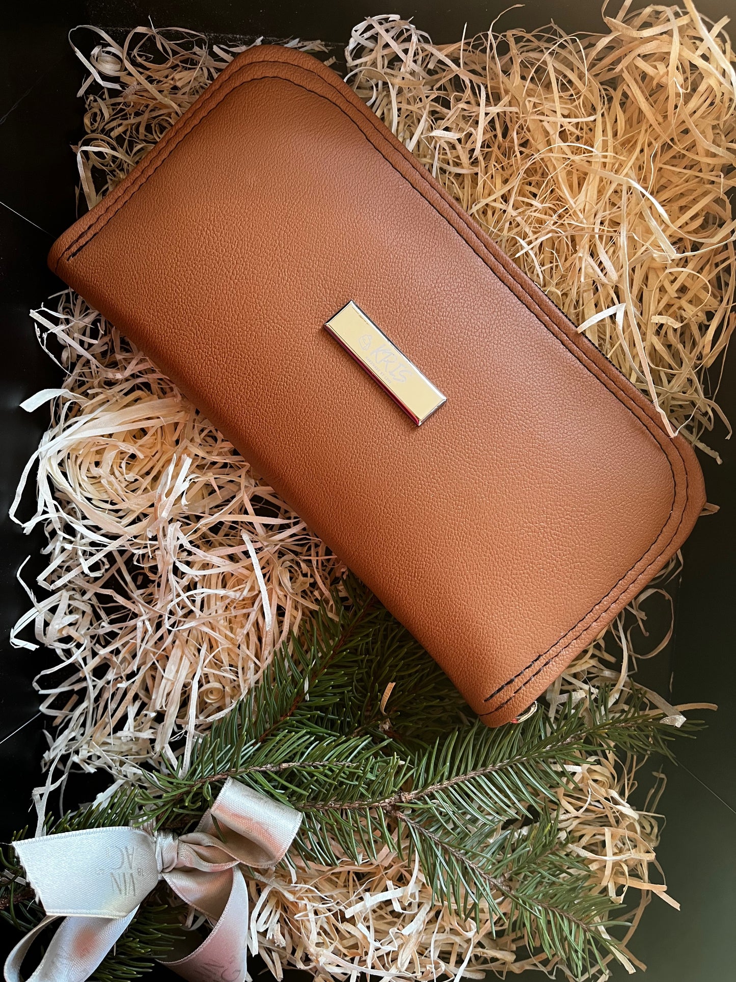KRIS Handmade Large Brown Wallet