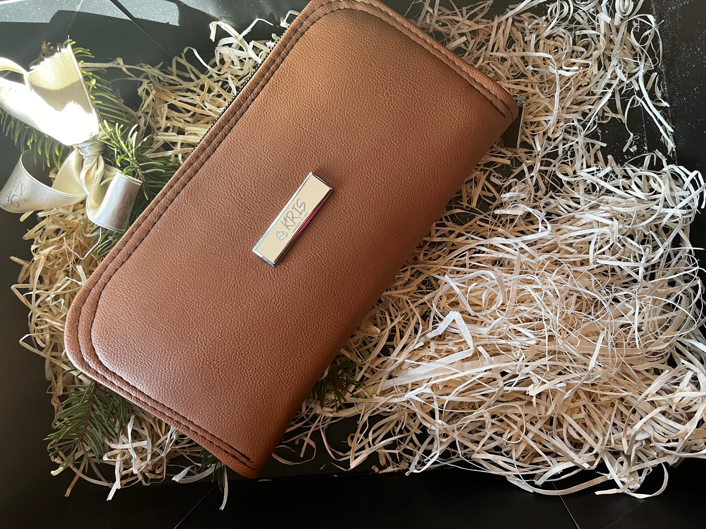 KRIS Handmade Large Brown Wallet