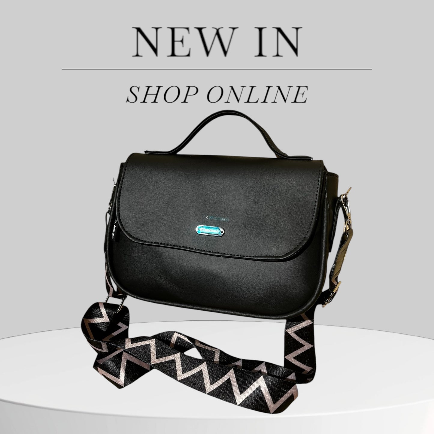 Handmade Black Crossbody Bag – Crafted in Slovenia