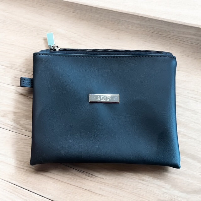 KRIS Handmade Cosmetic Black Bag