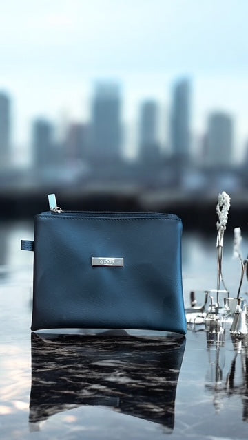 KRIS Handmade Cosmetic Black Bag