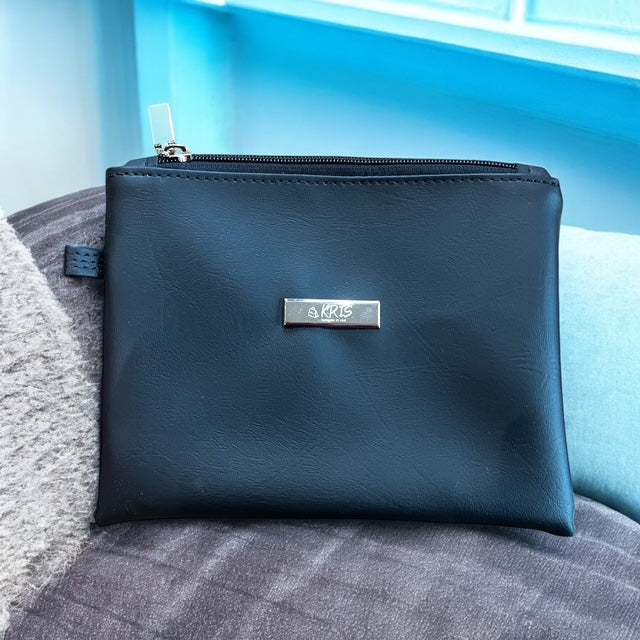 KRIS Handmade Cosmetic Black Bag
