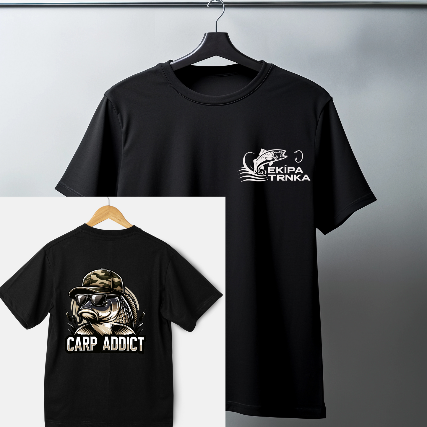 Unique Slovenian Fishing T-Shirt - EKIPA TRNKA Design for Fishing Teams