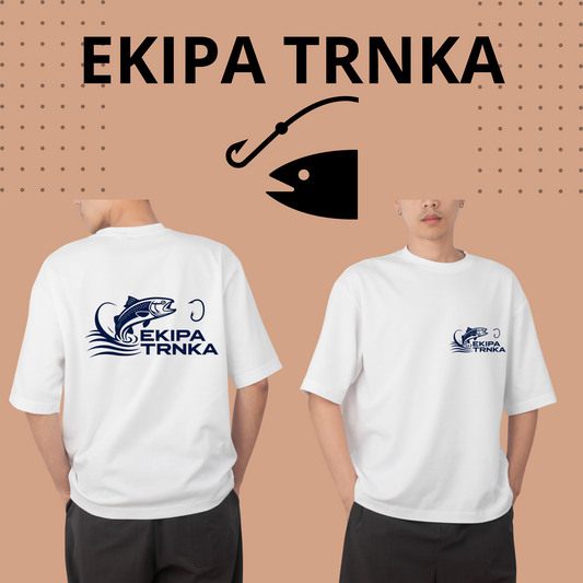 Unique Slovenian Fishing T-Shirt - EKIPA TRNKA Design for Fishing Teams